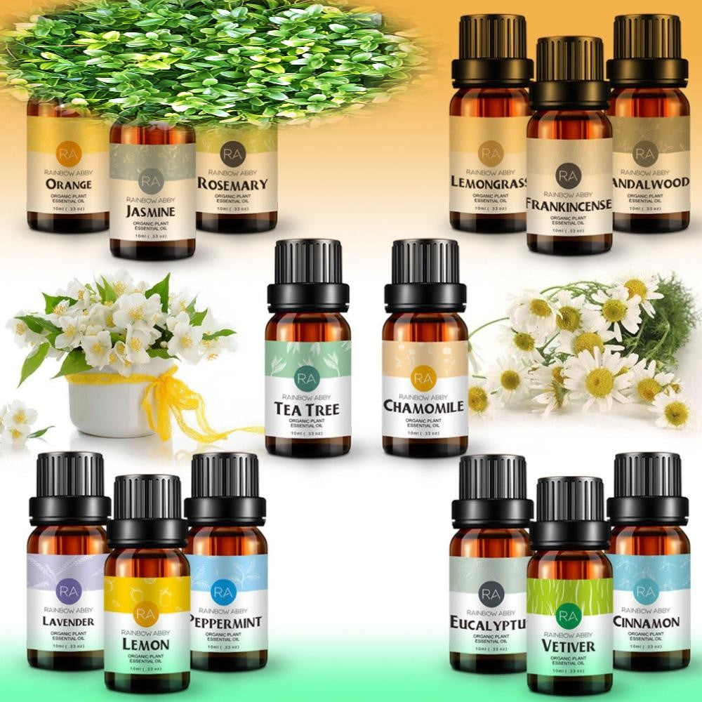 Essential Oils 100% Pure Natural 10ml Glass Bottle