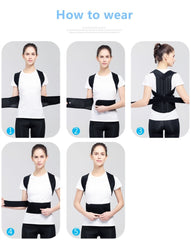 Back Brace Posture Corrector  Adjustable Straps