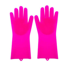 SILICONE SCRUBBER CLEANING GLOVES