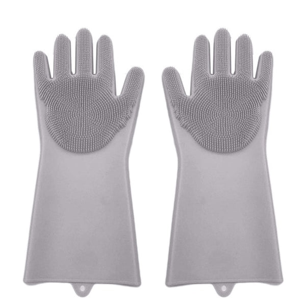 SILICONE SCRUBBER CLEANING GLOVES