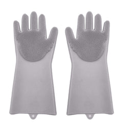 SILICONE SCRUBBER CLEANING GLOVES