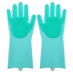 SILICONE SCRUBBER CLEANING GLOVES