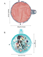 Women  Drawstring Travel Cosmetic Makeup Foldable Organizer