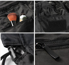 Women  Drawstring Travel Cosmetic Makeup Foldable Organizer