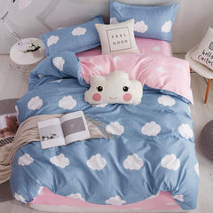 Flower Soft Comfortable 4pcs Bedding Set