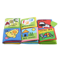 6 Pages Baby Soft Cloth Book Child's Early Educational Development