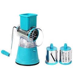 3 in 1 Multifunctional Stainless Steel Rotary Slicer, Cheese Grater, Vegetable Cutter