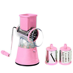 3 in 1 Multifunctional Stainless Steel Rotary Slicer, Cheese Grater, Vegetable Cutter
