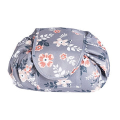 Women  Drawstring Travel Cosmetic Makeup Foldable Organizer