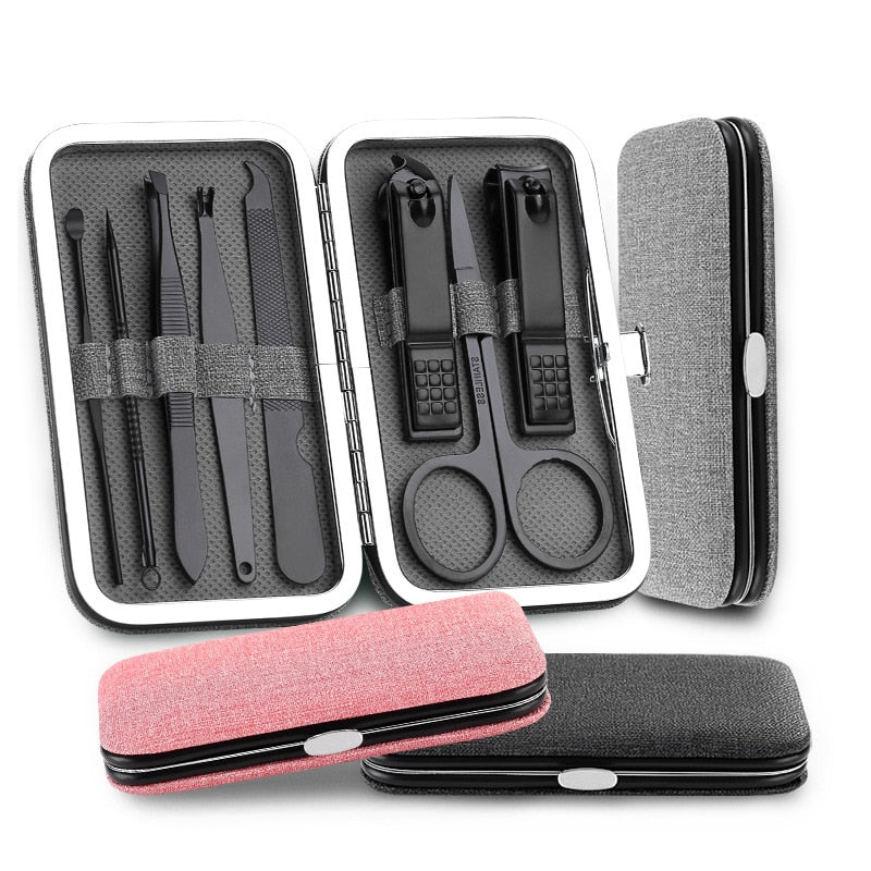  8Pcs/Set Multifunction Nail Clippers Stainless Steel Set