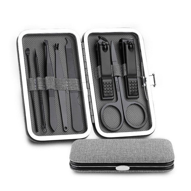 8Pcs/Set Multifunction Nail Clippers Stainless Steel Set