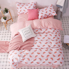 Flower Soft Comfortable 4pcs Bedding Set