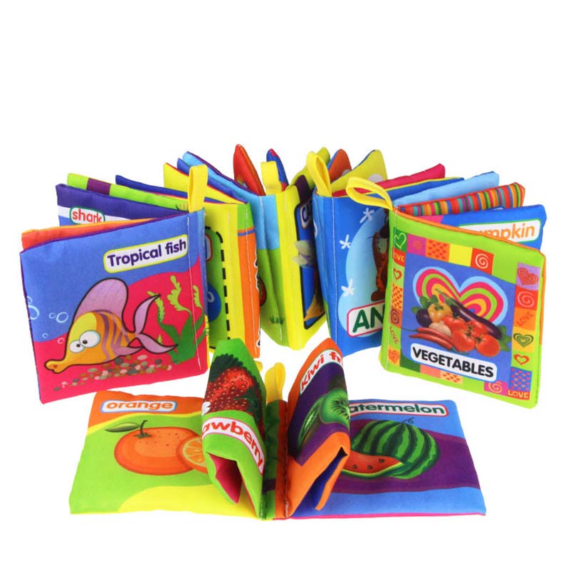Soft Cloth Educational Toddler Books For Infants Early Development