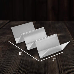 Stylish Stainless Steel Taco Holder Stand, Taco Truck Tray Style
