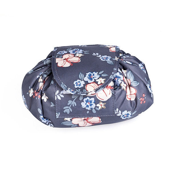 Women  Drawstring Travel Cosmetic Makeup Foldable Organizer