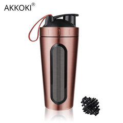 Awesome Protein Powder Stainless Steel Sports Shaker Bottle with Vacuum Insulation